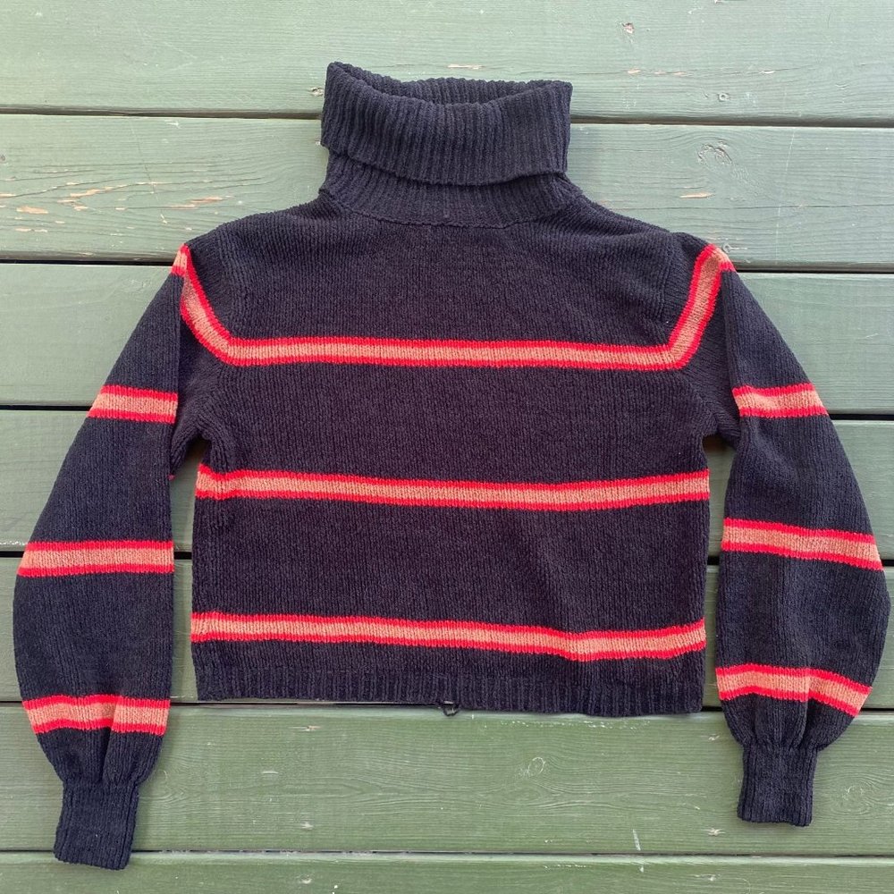 Black and Red Wild Fable Turtleneck Sweater Size XL - Picture 2 of 5